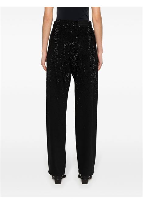 Black crystal-embellished tapered jeans - GOLDEN GOOSE women GOLDEN GOOSE | GWP00844P00147590100